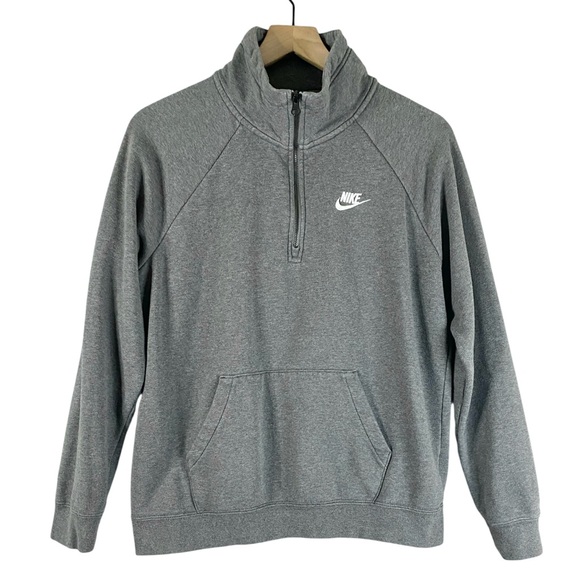 Nike Other - Nike Men’s Sportswear Club Fleece Half-zip Sweatshirt in Gray Size Medium